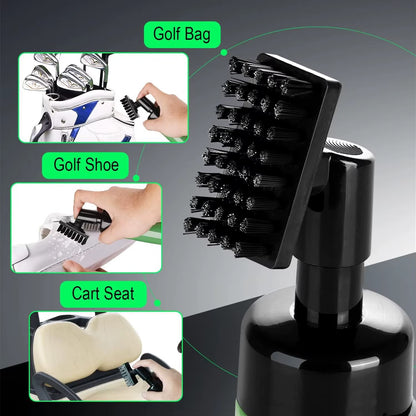 1Pc Golf Club Cleaner Tool Integrated Groove Tube Brush and Leakproof Water Squeeze Bottle for Easy Cleaning