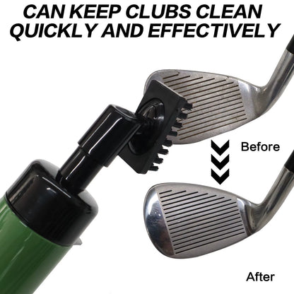 1Pc Golf Club Cleaner Tool Integrated Groove Tube Brush and Leakproof Water Squeeze Bottle for Easy Cleaning