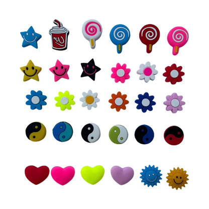 10PCS Cute Cartoon Tennis Vibration Dampeners Tennis Racket anti Vibration Flag Animal Tennis Racquet Damper Tennis Accessories