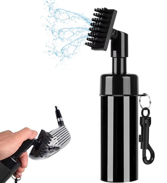 1Pc Golf Club Cleaner Tool Integrated Groove Tube Brush and Leakproof Water Squeeze Bottle for Easy Cleaning